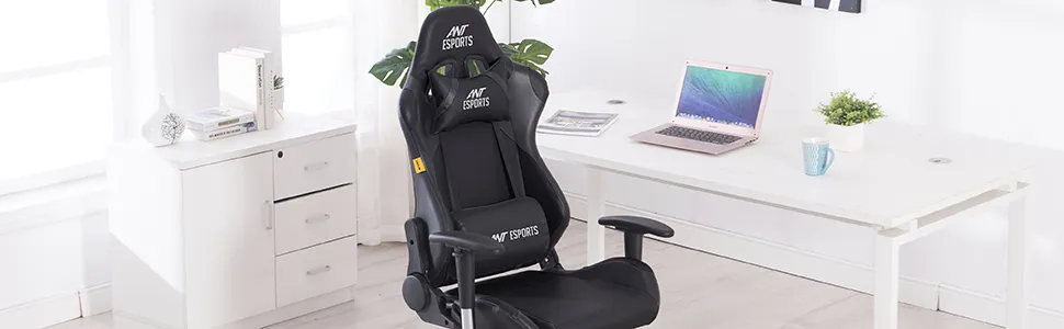 Ant Esports Carbon Gaming Chair (Black) overview 4