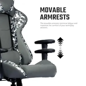 Cooler Master Caliber R1S Camo Gaming Chair (Black) overview 3