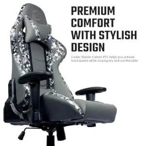 Cooler Master Caliber R1S Camo Gaming Chair (Black) overview 4