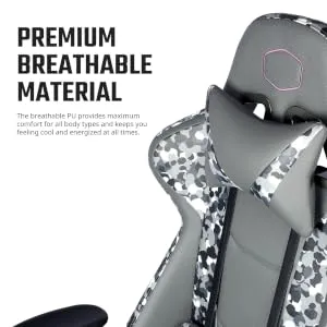 Cooler Master Caliber R1S Camo Gaming Chair (Black) overview 5