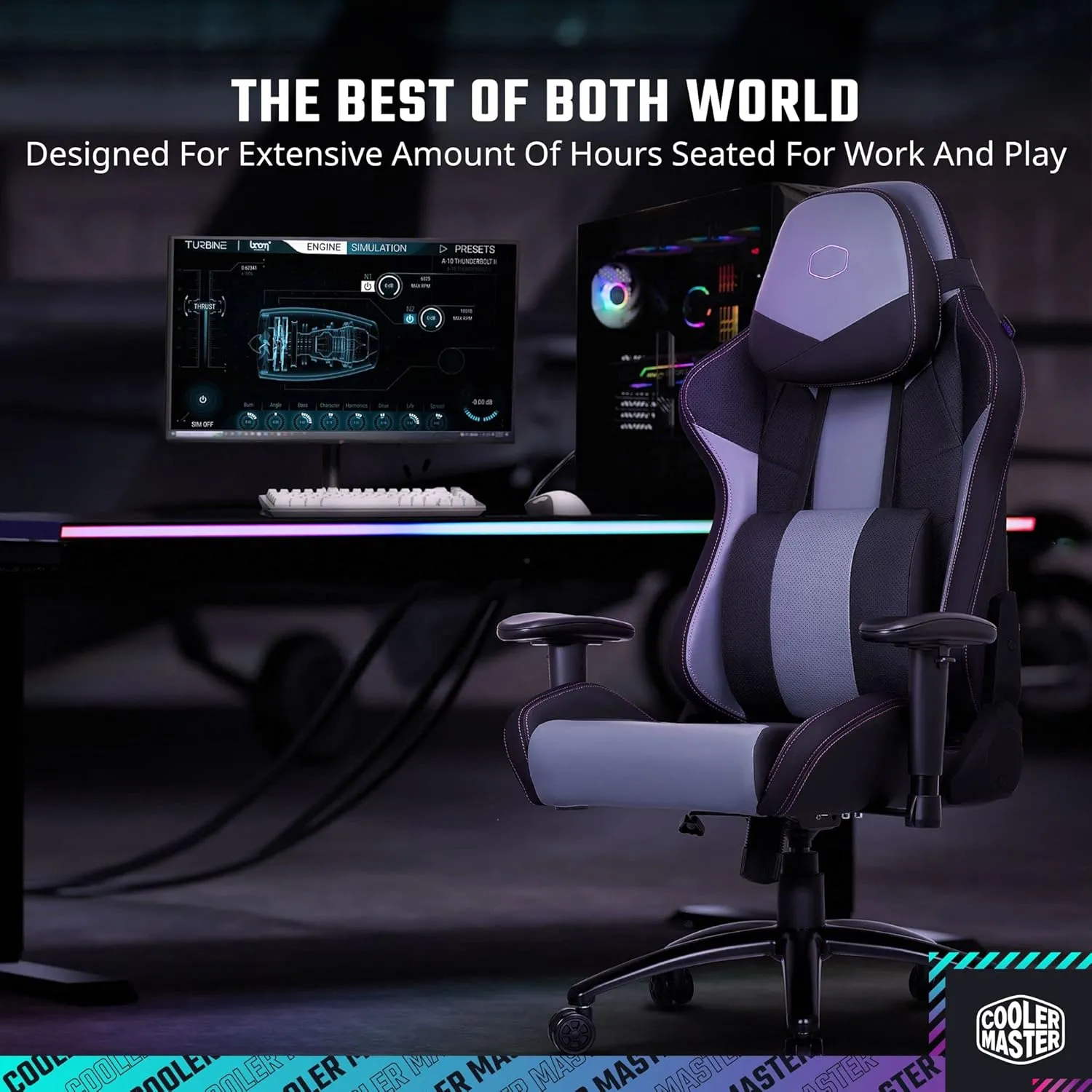 Cooler Master Caliber R3 Gaming Chair (Black) overview 1
