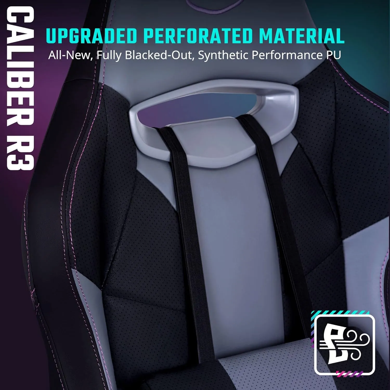 Cooler Master Caliber R3 Gaming Chair (Black) overview 3