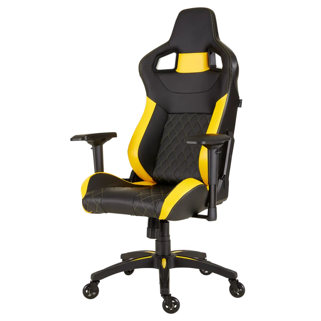 Corsair T1 RACE 2018 Gaming Chair (Black/Yellow) overview 1