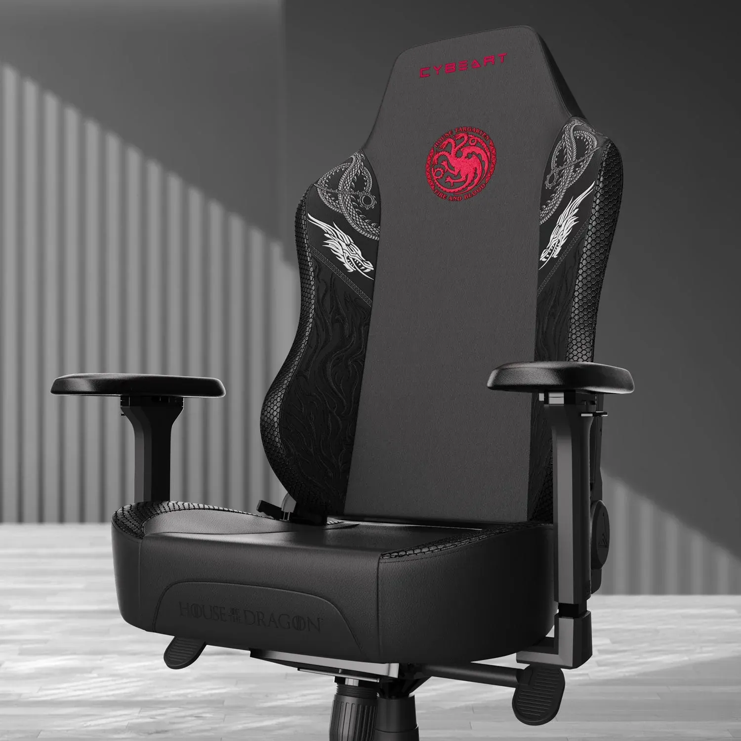 Cybeart House Targaryen Gaming Chair overview 1