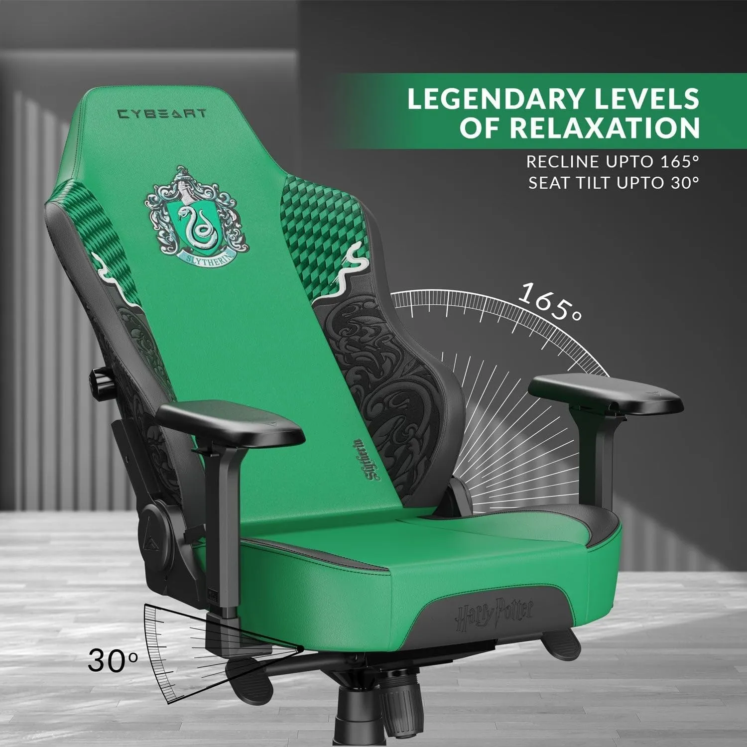 Cybeart Slytherin Harry Potter Gaming Chair overview 5