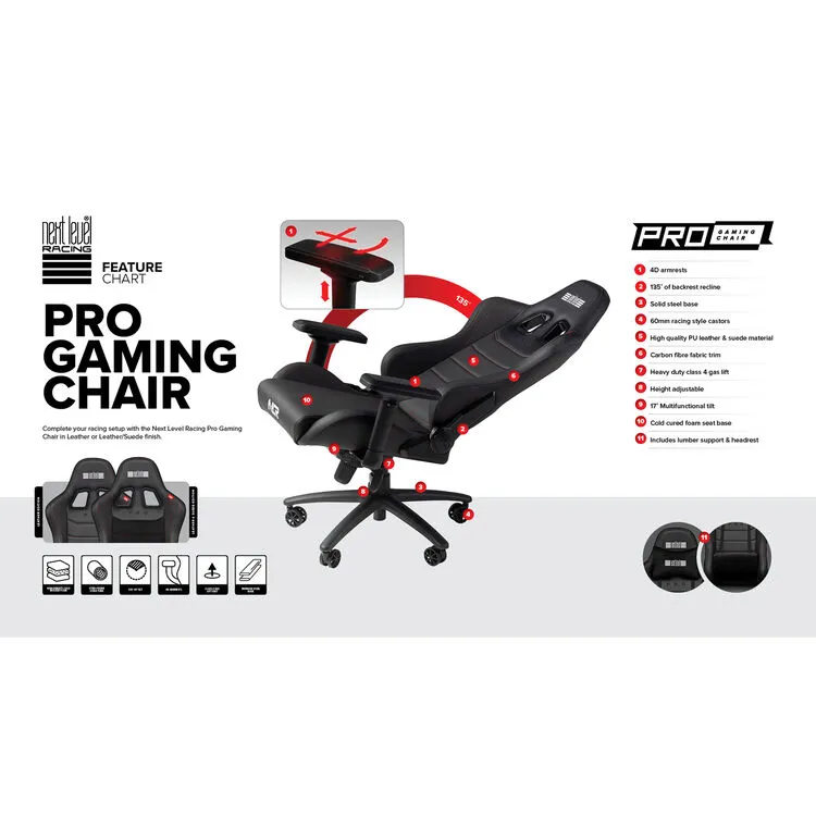 Next Level Racing Pro Gaming Chair (Leather Edition) overview 1