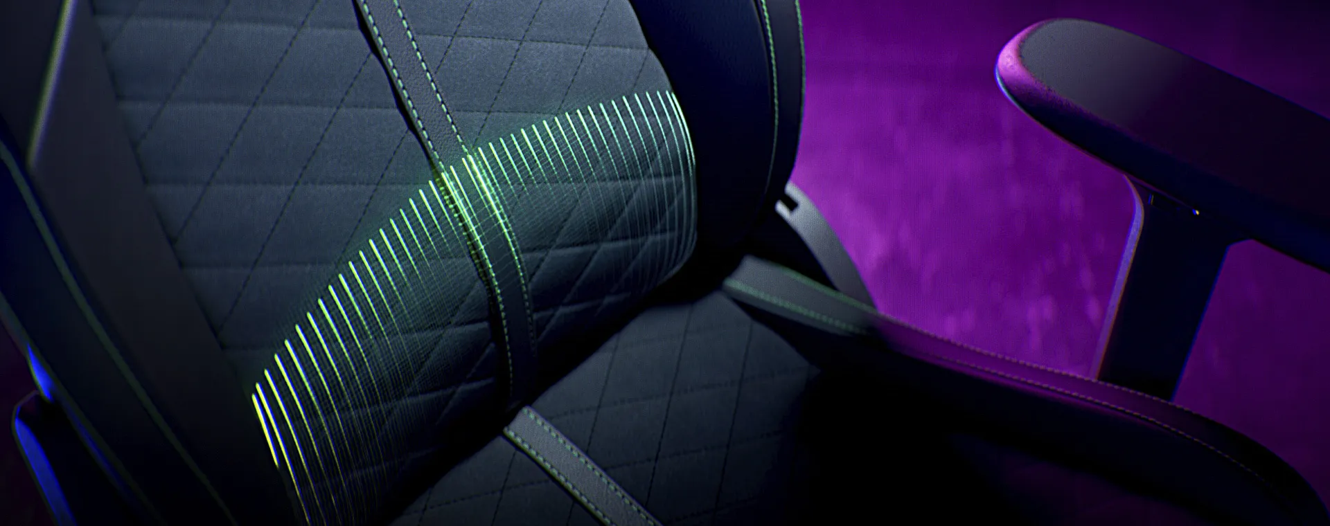 Razer Enki X Essential Gaming Chair for All-Day Comfort, Black & Green overview 3