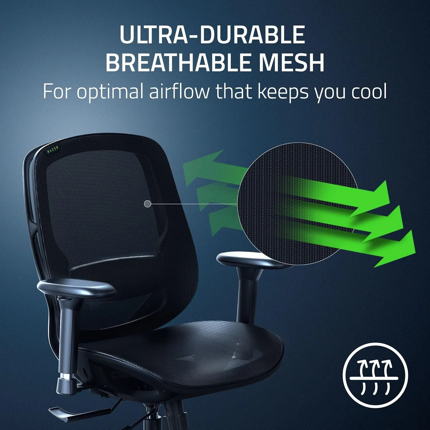 Razer Fujin Mesh Ergonomic Gaming Chair (Black) overview 2