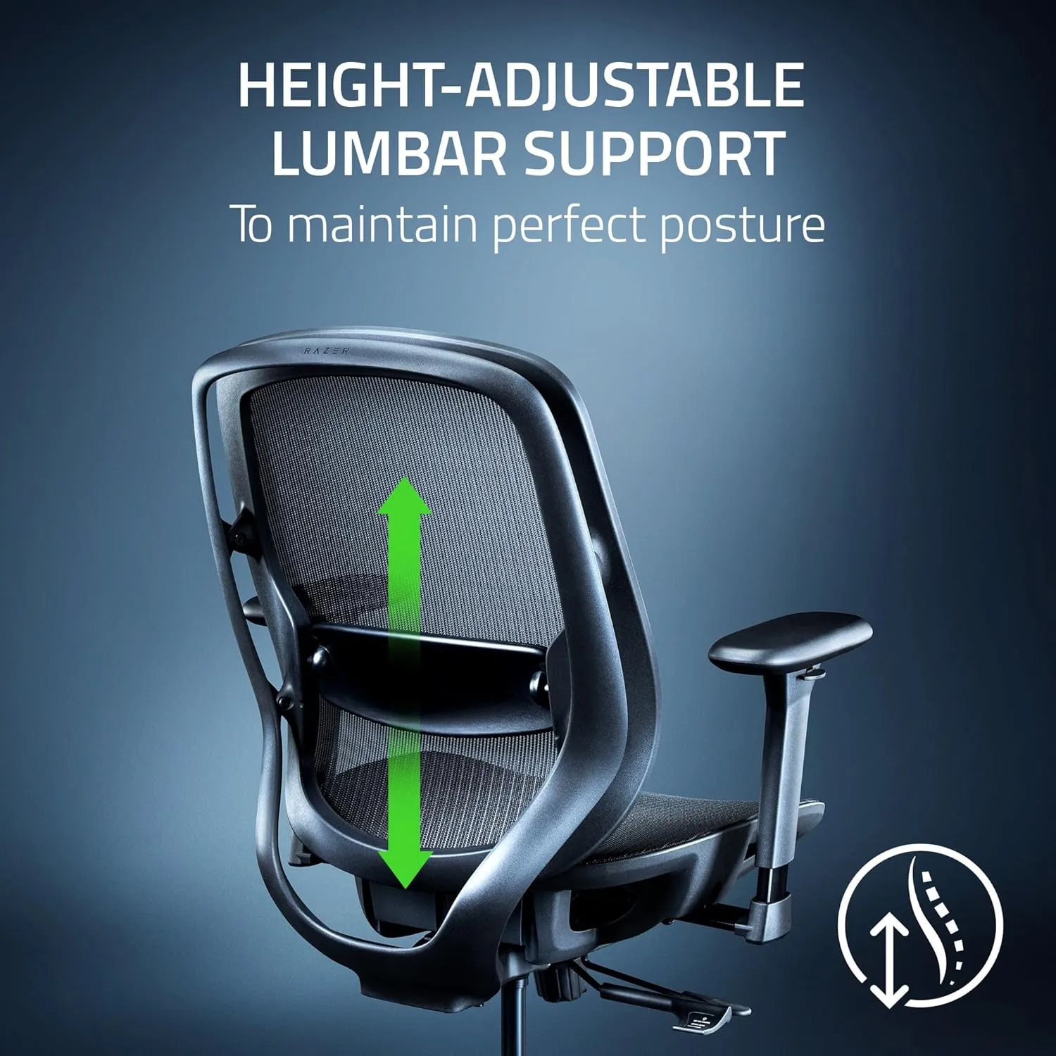 Razer Fujin Mesh Ergonomic Gaming Chair (Black) overview 4