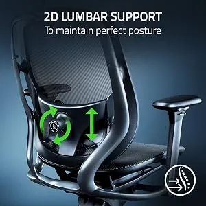 Razer Fujin Pro Ergonomic Mesh Gaming Chair (Black) overview 4