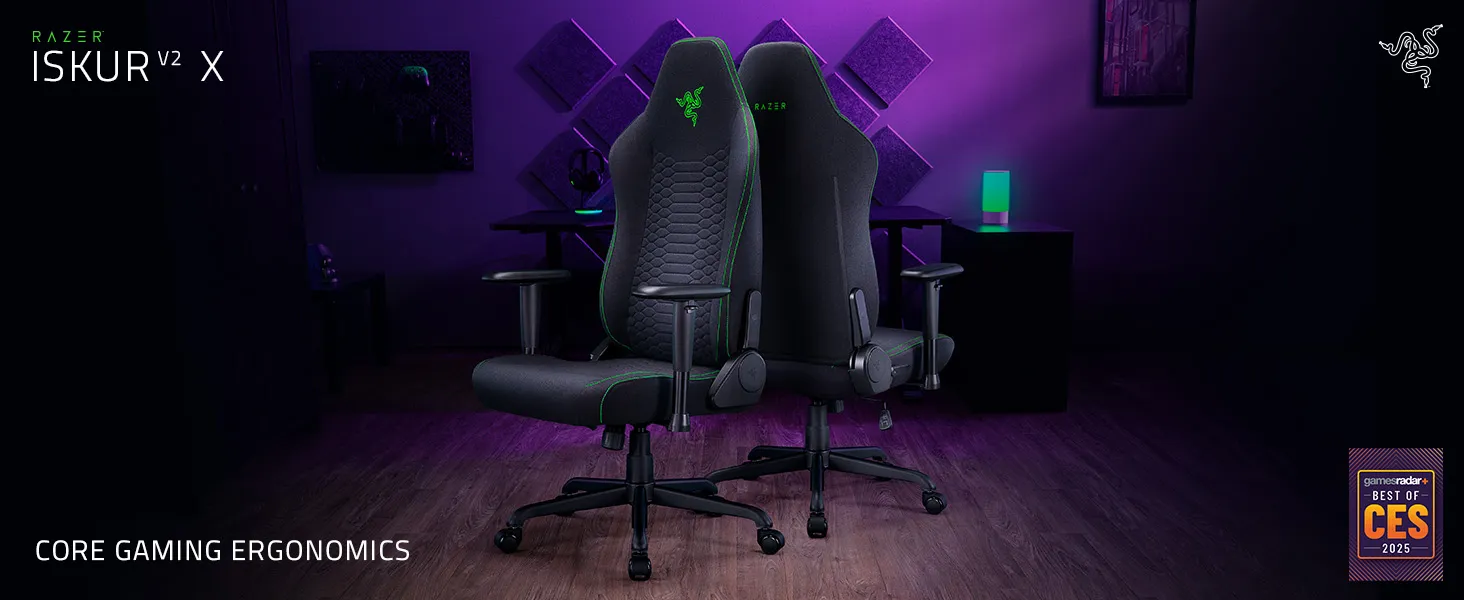Razer Iskur V2 X Ergonomic Gaming Chair (Black) overview 1