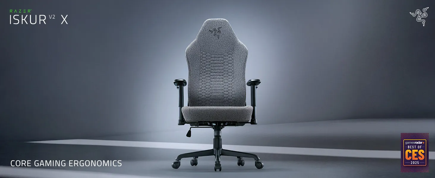 Razer Iskur V2 X Ergonomic Gaming Chair (Light Gray Edition) overview 1