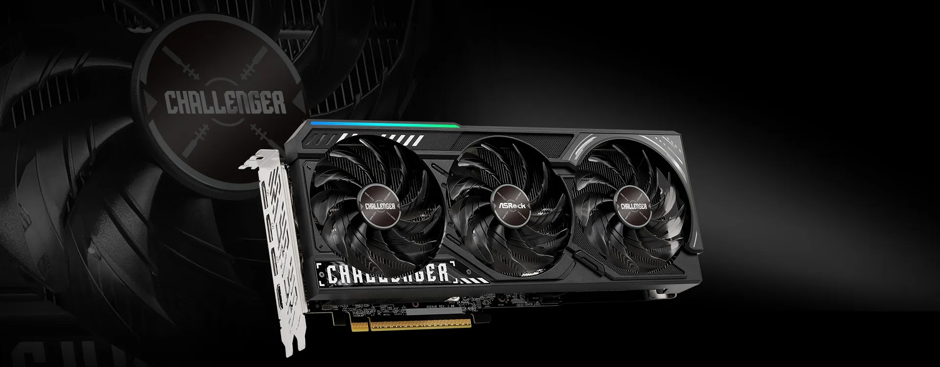 ASRock Challenger Radeon RX 9070 XT 16GB GDDR6 PCI Express 5.0 x16 Graphics Card overview 1