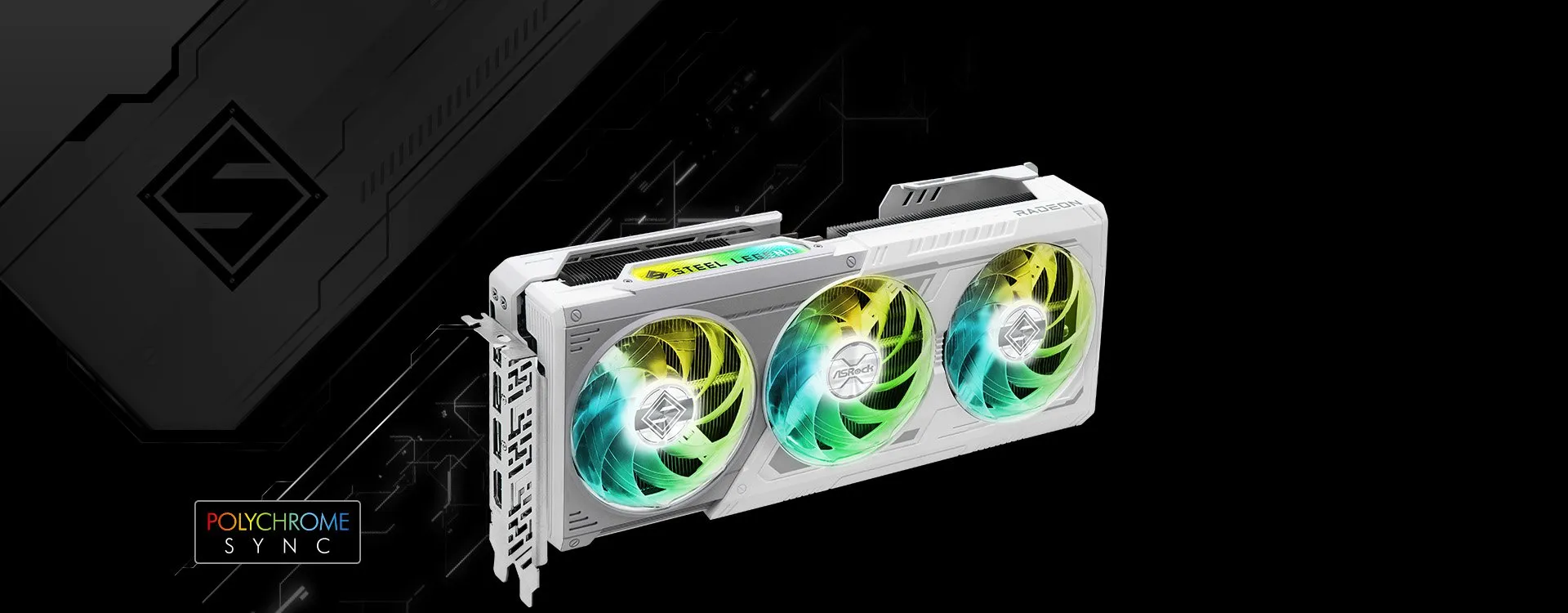 ASRock RX 9070 XT Steel Legend 16GB Graphics Card overview 1