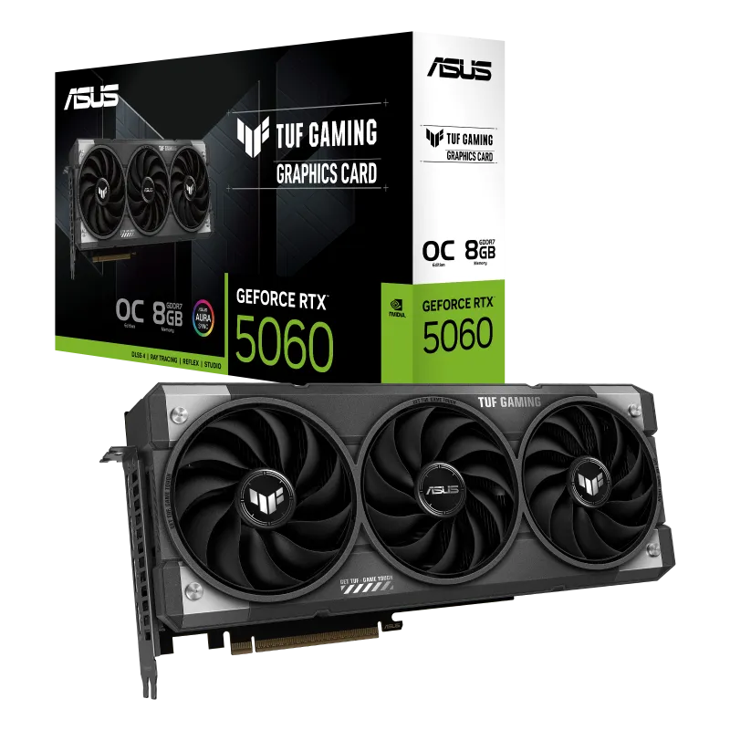 ASUS Tuf Gaming RTX 5060 OC Edition 8GB GDDR7 Graphics Card overview 1