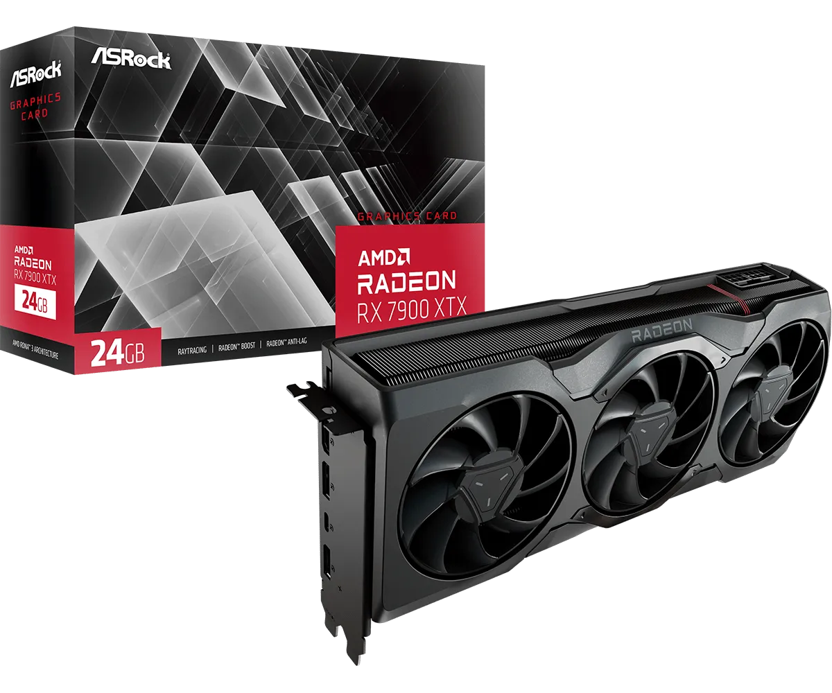 ASrock AMD Radeon RX 7900 XTX 24GB GDDR6 Bulk Pack Graphics Card OEM PACKING FRESH UNIT overview 1