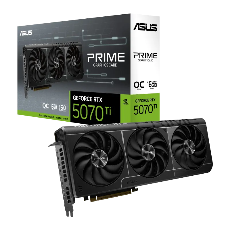 Asus Prime Rtx 5070 Ti OC Edition 16Gb GDDR7 Graphics Card overview 1