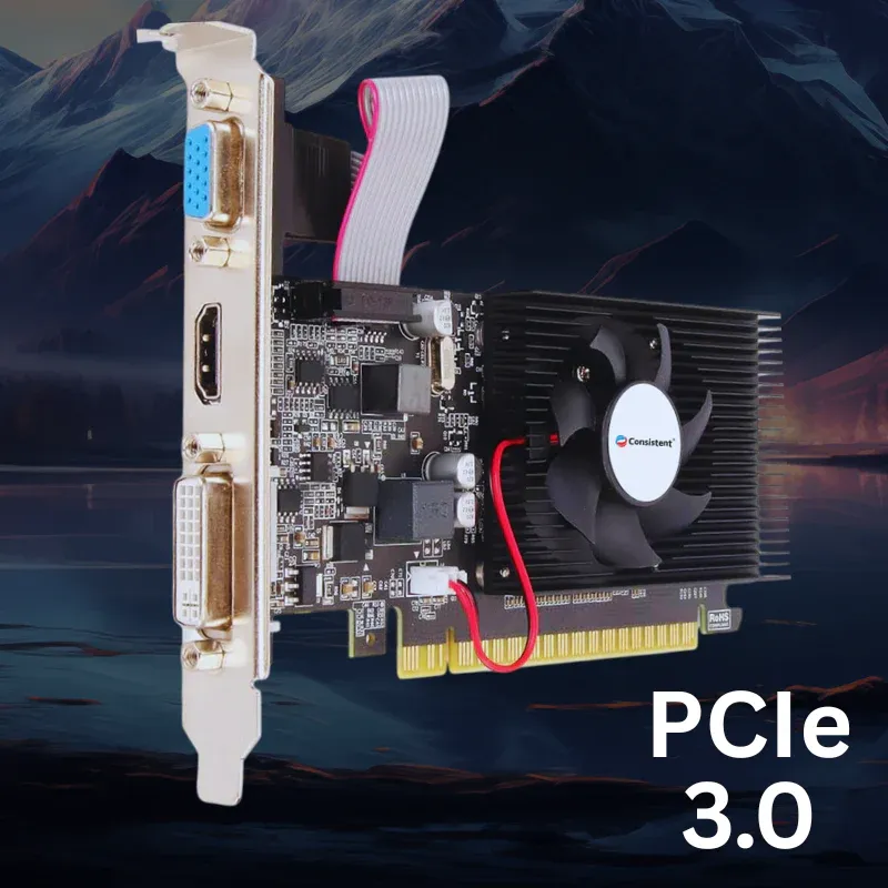Consistent 730 Graphics Card 4GB DDR3 128-bit, Low Profile Graphics Card, Computer GPU, PCI Express x16, 2K Support, Fermi, DirectX 11 with 3 Year Warranty overview 3