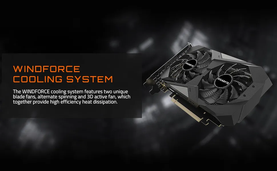 Gigabyte GeForce RTX 3050 WINDFORCE OC 6G Graphics Card overview 2