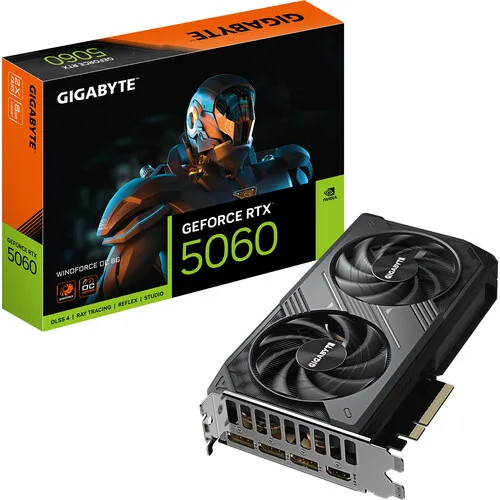 Gigabyte GeForce RTX 5060 WINDFORCE OC Graphics Card overview 2