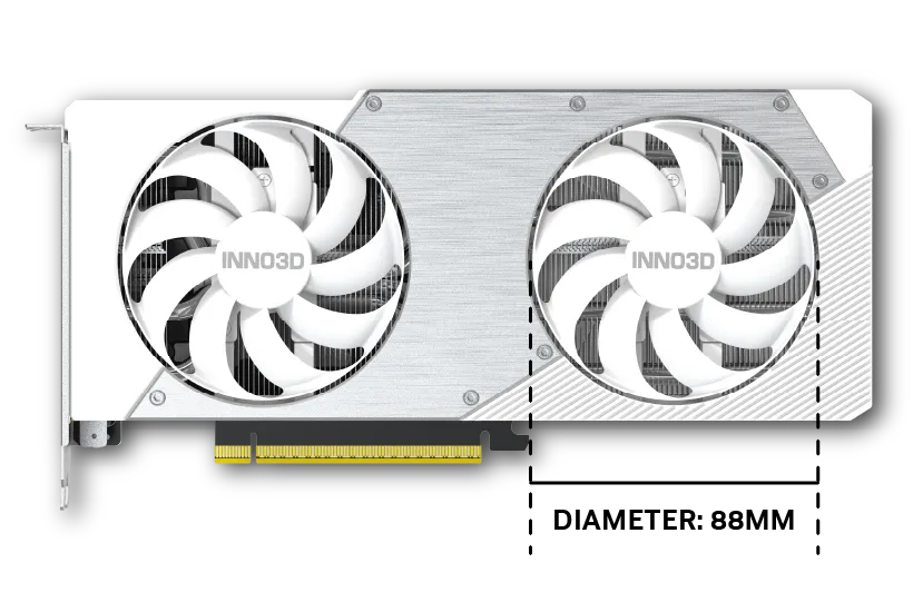 INNO3D GeForce RTX 5060 Ti 16GB TWIN X2 OC WHITE Graphics Card overview 4