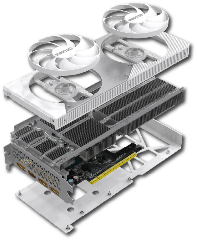 INNO3D GeForce RTX 5060 Ti 16GB TWIN X2 OC WHITE Graphics Card overview 8
