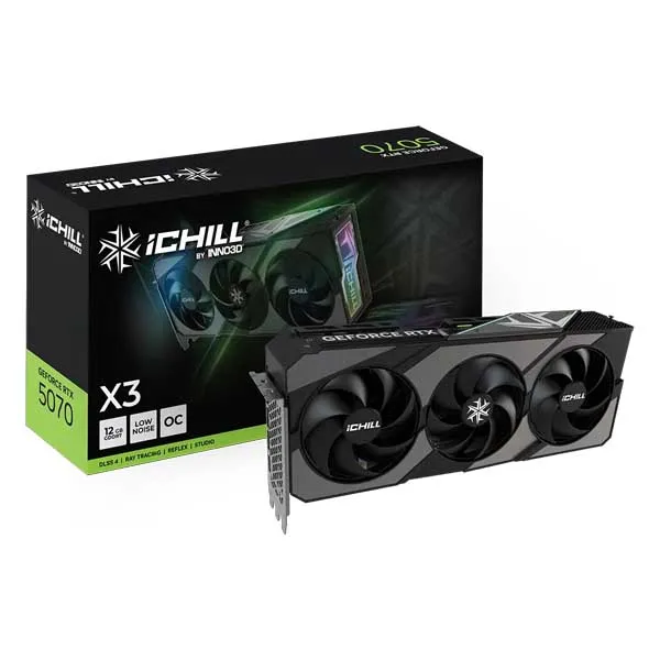 INNO3D GeForce RTX 5070 iCHILL X3 Graphic Card (C50703-12D7X-195065H)