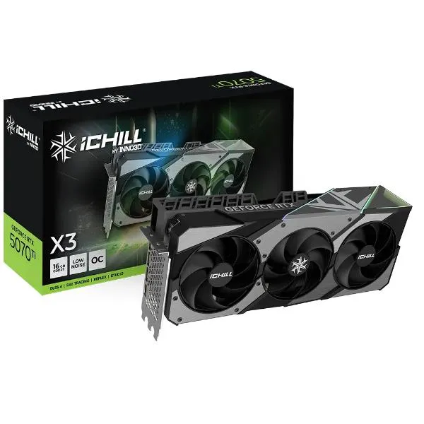 INNO3D GeForce RTX™ 5070 Ti iCHILL X3 Graphic Card (C507T3-16D7X-176069R)