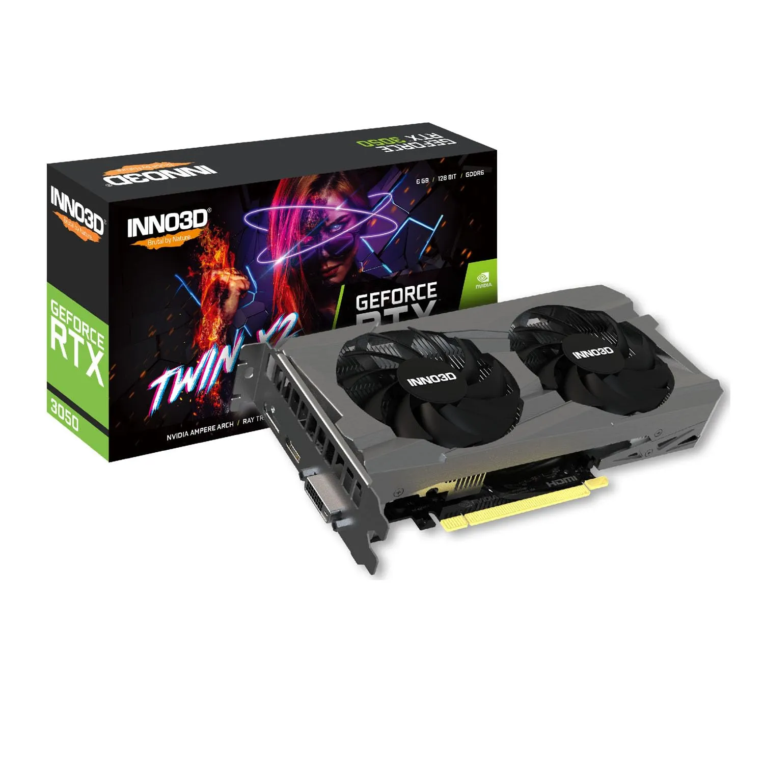 INNO3D RTX 3050 Twin X2 V2 6GB GDDR6 Graphic Card overview 1