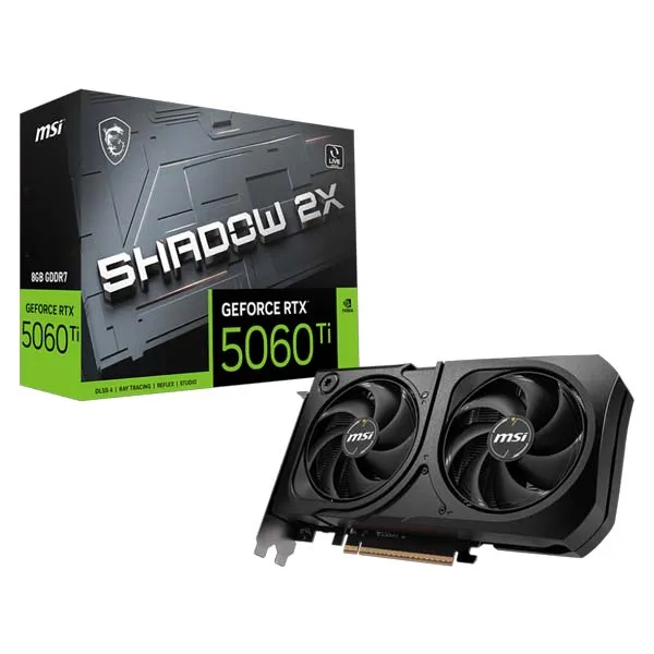 MSI GeForce RTX 5060 Ti 8G SHADOW 2X PLUS Graphics Card