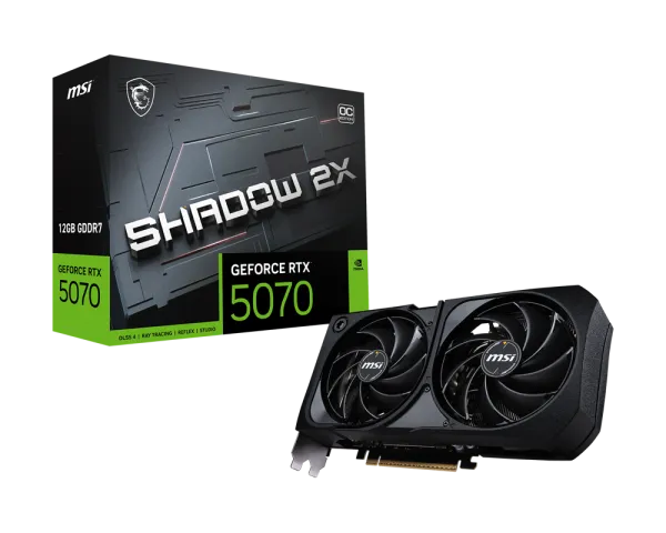 MSI GeForce RTX 5070 Shadow 2X OC 12GB GDDR7 Graphic Card overview 1