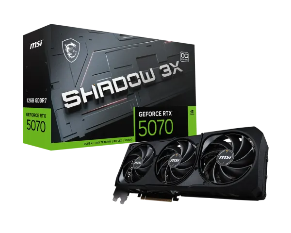 MSI GeForce RTX 5070 Shadow 3X OC 12GB GDDR7 Graphic Card overview 1