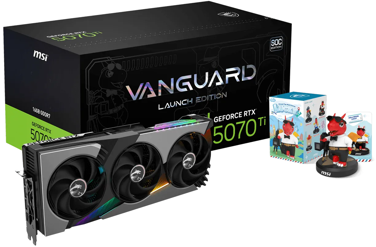 MSI GeForce RTX 5070 Ti Vanguard SOC Launch Edition 16GB GDDR7 Graphics Card overview 1