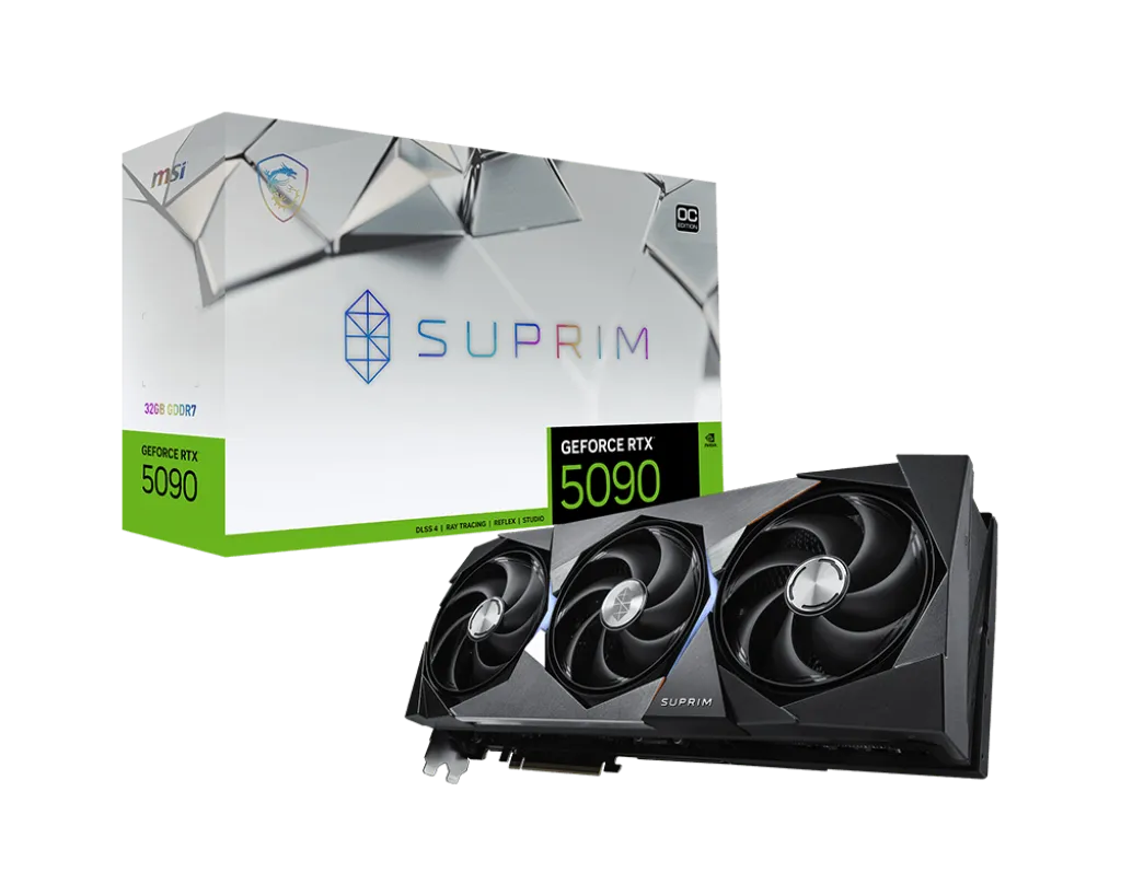 MSI GeForce RTX 5090 Suprim OC 32GB Graphic Card overview 1