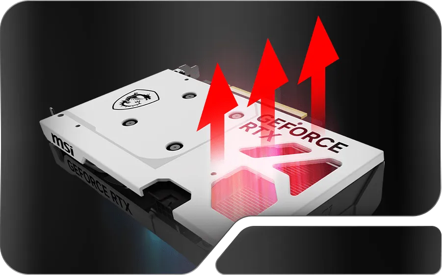 MSI RTX 5060 Ventus 2X OC White 8GB GDDR7 Graphics Card overview 4