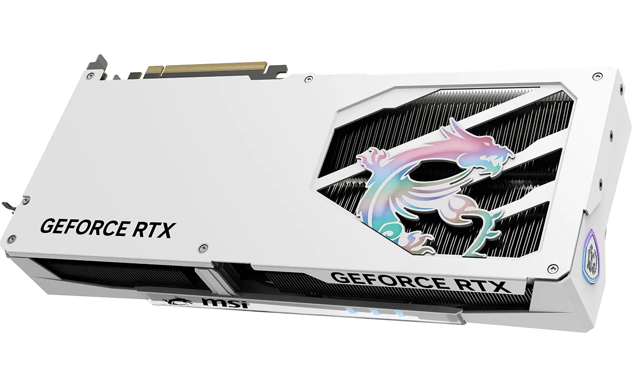 MSI RTX 5070 Gaming Trio OC 12GB GDDR7 Graphic Card White overview 4
