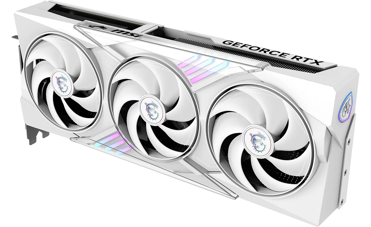 MSI RTX 5070 Gaming Trio OC 12GB GDDR7 Graphic Card White overview 5
