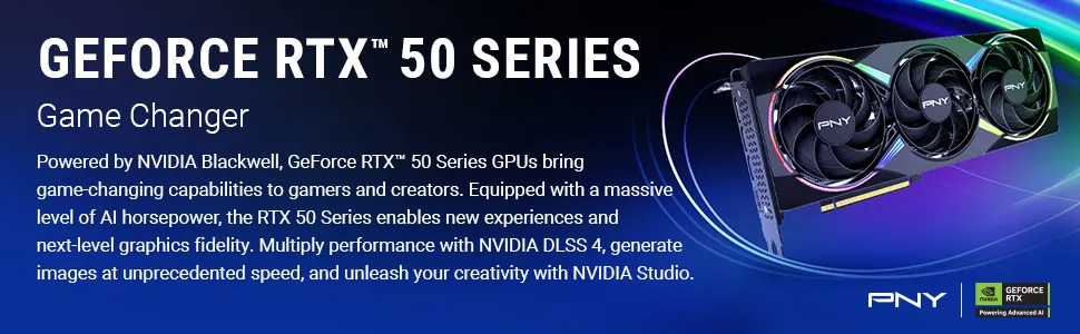 PNY GeForce RTX 5060 Ti 8GB EPIC-X RGB Overclocked Triple Fan Graphics Card overview 1