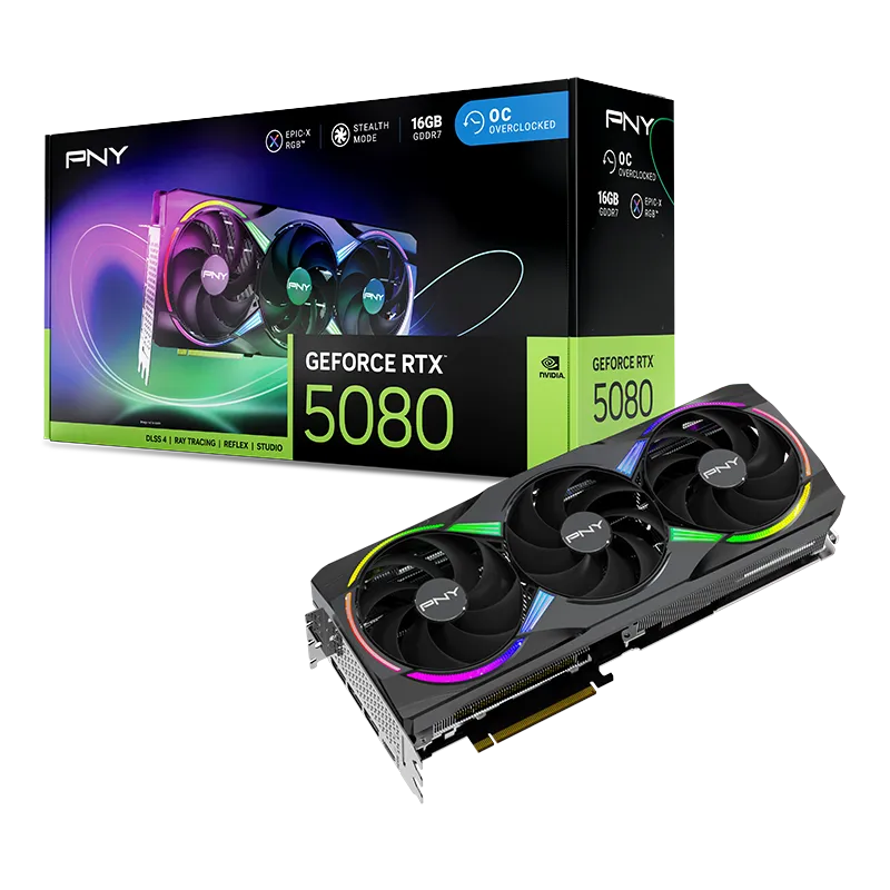 Pny Nvidia Geforce RTX 5080 EPIC-X RGB overview 1