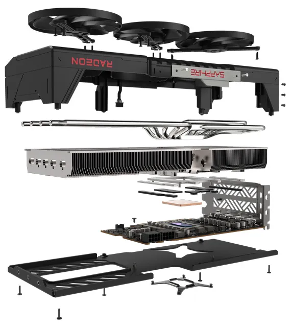 Sapphire Pulse AMD Radeon RX 9070 XT 16Gb GDDR6 Graphics Card overview 1