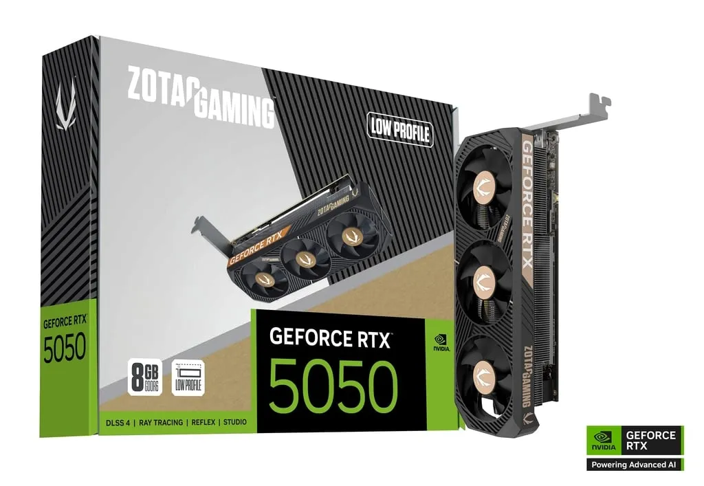 ZOTAC GAMING GeForce RTX 5050 Low Profile 8GB GDDR6 Graphics Card overview 1