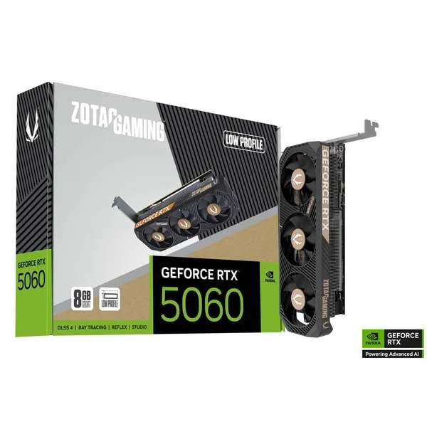 ZOTAC GAMING GeForce RTX 5060 Low Profile 8GB GDDR7 Graphics Card