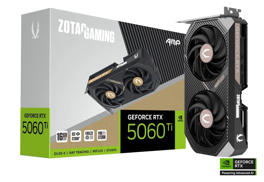 ZOTAC GAMING GeForce RTX 5060 Ti 16GB AMP overview 1
