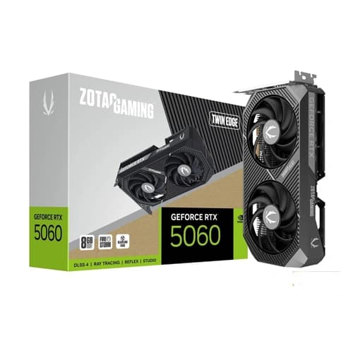ZOTAC Gaming GeForce RTX 5060 Twin Edge 8GB Graphics Card overview 1