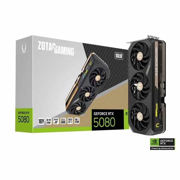 Zotac Gaming GeForce RTX 5080 Solid 16GB GDDR7 Graphic Card