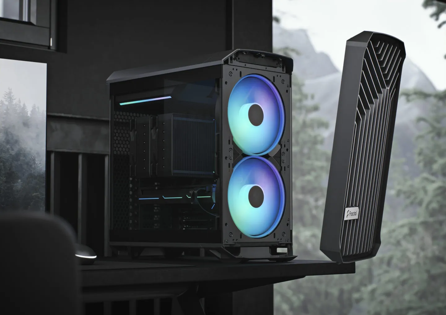 Fractal Design Torrent Compact TG Dark Tint (E-ATX) Mid Tower Cabinet (Black) overview 2