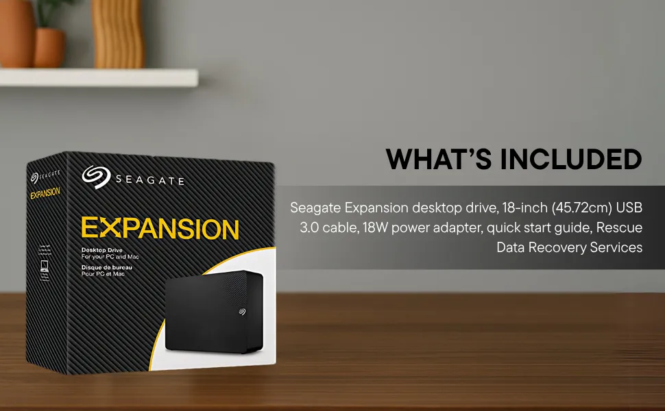 Seagate 16TB Expansion Desktop USB 3.0 External Hard Drive overview 7