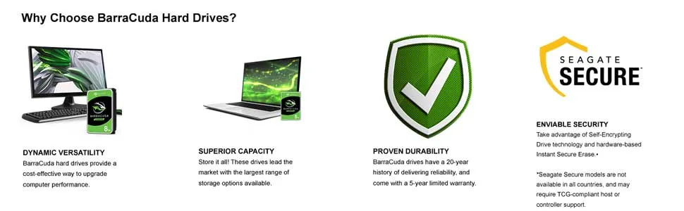 Seagate BarraCuda 1TB 3.5 inch SATA Hard Drive overview 2