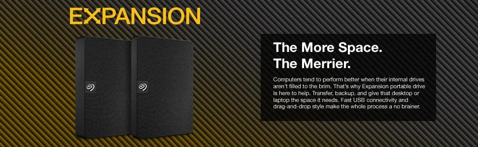 Seagate Expansion Portable 5TB External Hard Drive overview 1