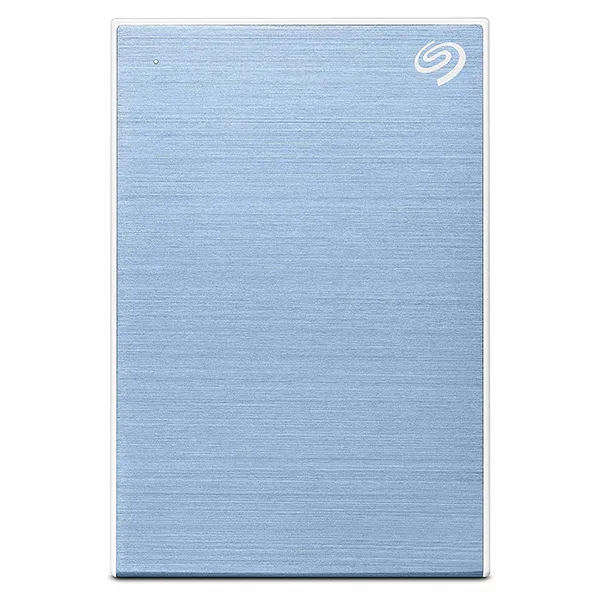 Seagate One Touch 2TB External Hard Drive with Password Protection (Light Blue)